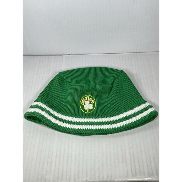 Mitchell & Ness Boston Celtics NBA Knucket Knit Bucket Hat Cap Green NEW - Picture 1 of 3